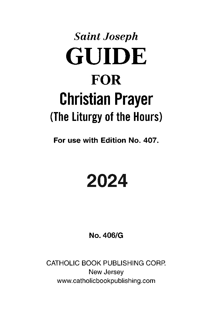 2024 Guide for Christian Prayer