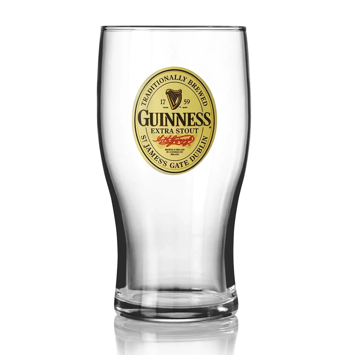 Guinness® Oval Label 20oz Pint Glass