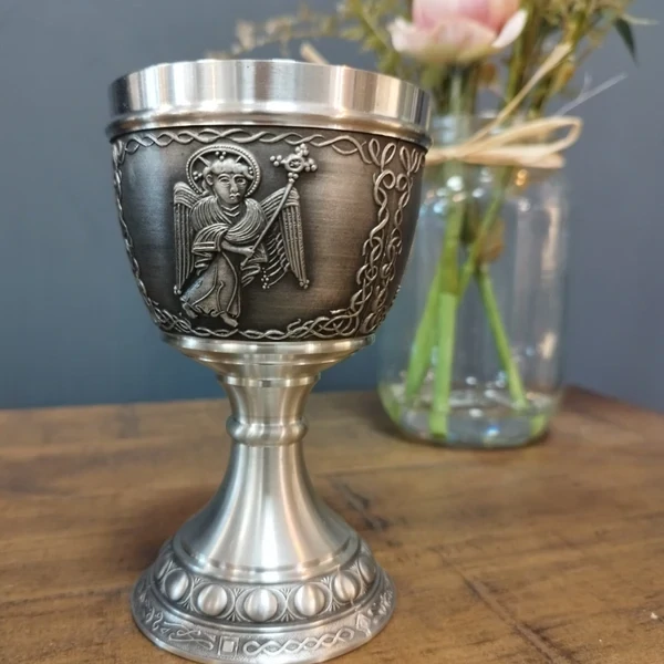 Mullingar Pewter Evangelist Goblet (8oz) - Matthew &quot;The Man&quot;