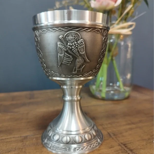 Mullingar Pewter Evangelist Goblet (8oz)- Mark &quot;The Lion&quot;