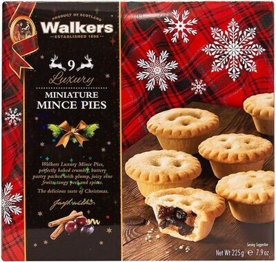 Walkers 9 Luxury Miniature Mince Pies