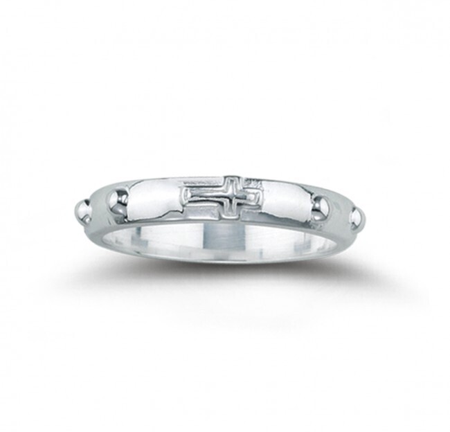 Sterling Silver Rosary Ring