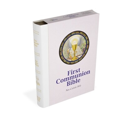 NCB First Communion Bible- White