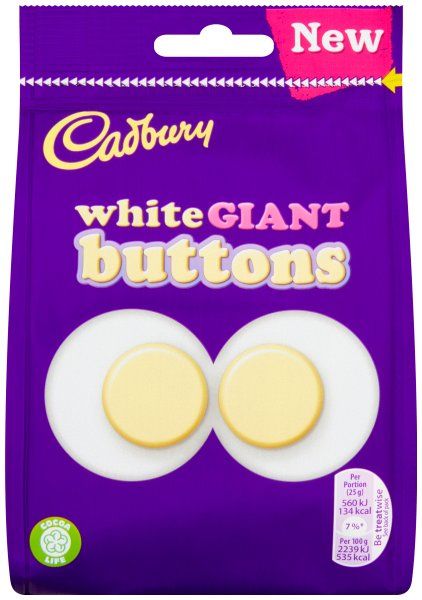 White Chocolate Buttons Pouch