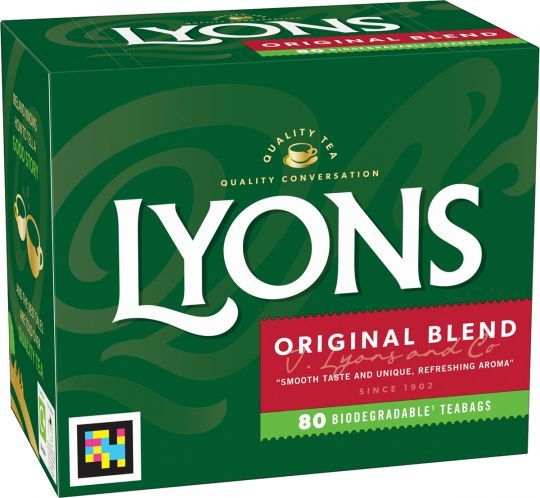 Lyons Original Blend- 80 Tea Bags