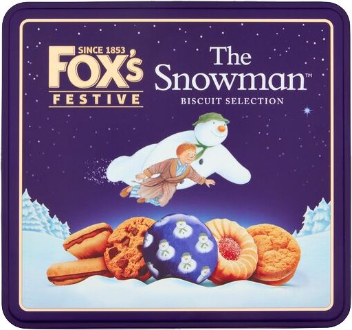 Fox&#39;s Snowman Festive Tin