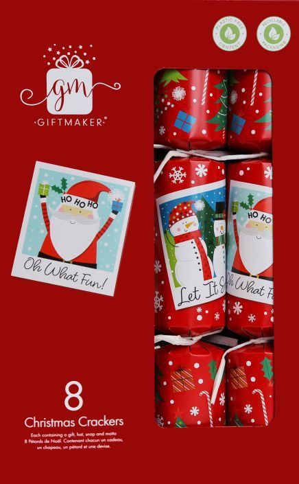 Giftmaker Santa &amp; Snowman Crackers