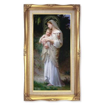 14&quot; x 24&quot; Divine Innocence in Gold Leaf Frame Disc.
