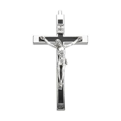 4&quot; Silver Inlayed Crucifix