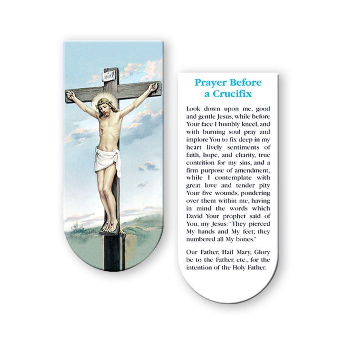 Prayer Before a Crucifix Magnetic Bookmark