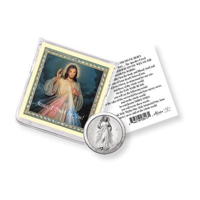 Divine Mercy Coin in Pouch