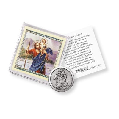 St. Christopher Coin in Pouch