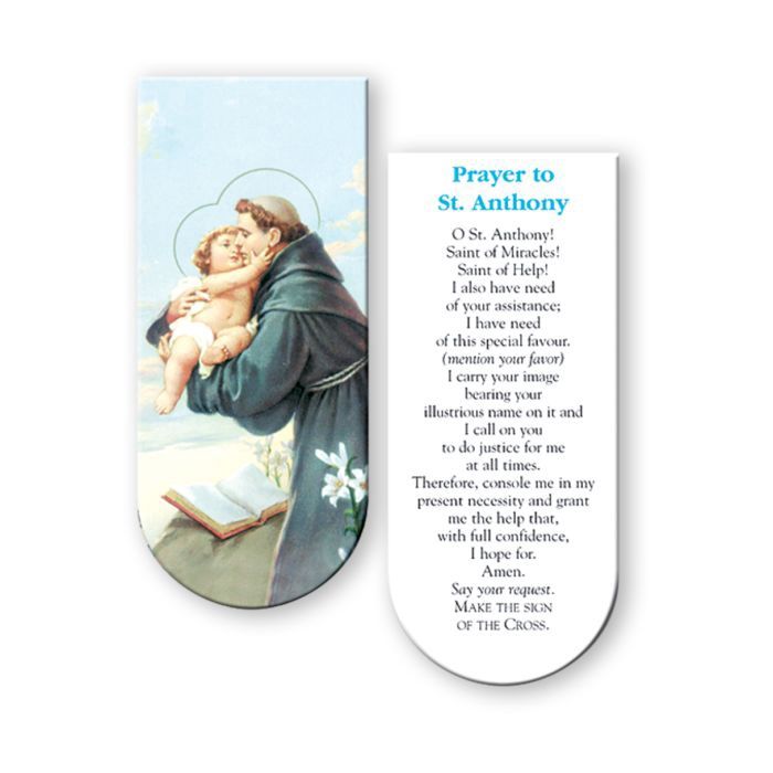 Saint Anthony Magnetic Bookmark