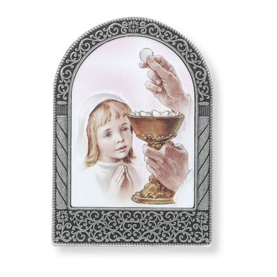 Communion Girl Metal Easel