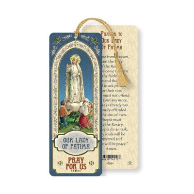 Our Lady of Fatima Laminated Bookmark