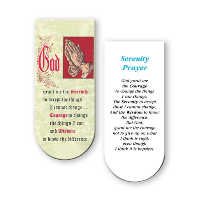 Serenity Prayer Magnetic Bookmark