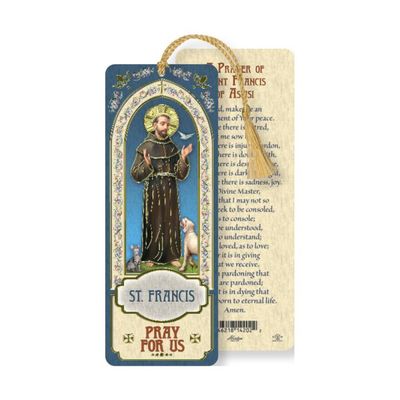 Saint Francis Laminated Bookmark