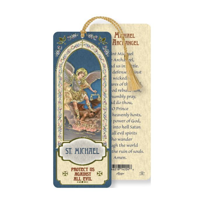 Saint Michael Laminated Bookmark