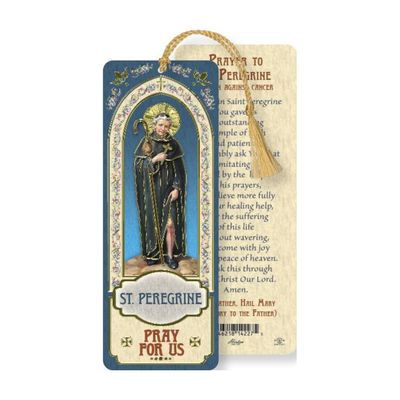 Saint Peregrine Laminated Bookmark