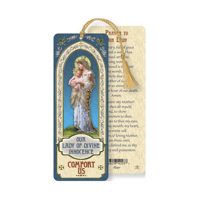 Our Lady of Divine Innocence Laminated Bookmark