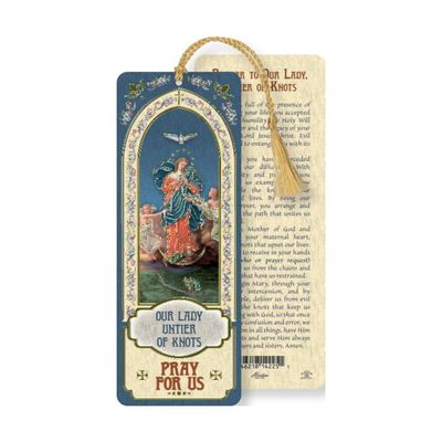 Our Lady Untier of Knots Laminated Bookmark