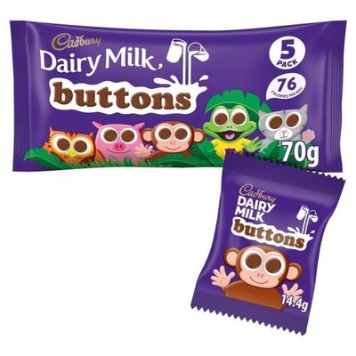Milk Chocolate Buttons 5 Pack