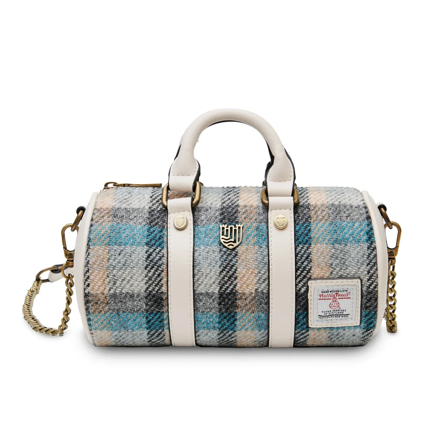 Harris Tweed® Mini Duffel Bag- Islander Tartan