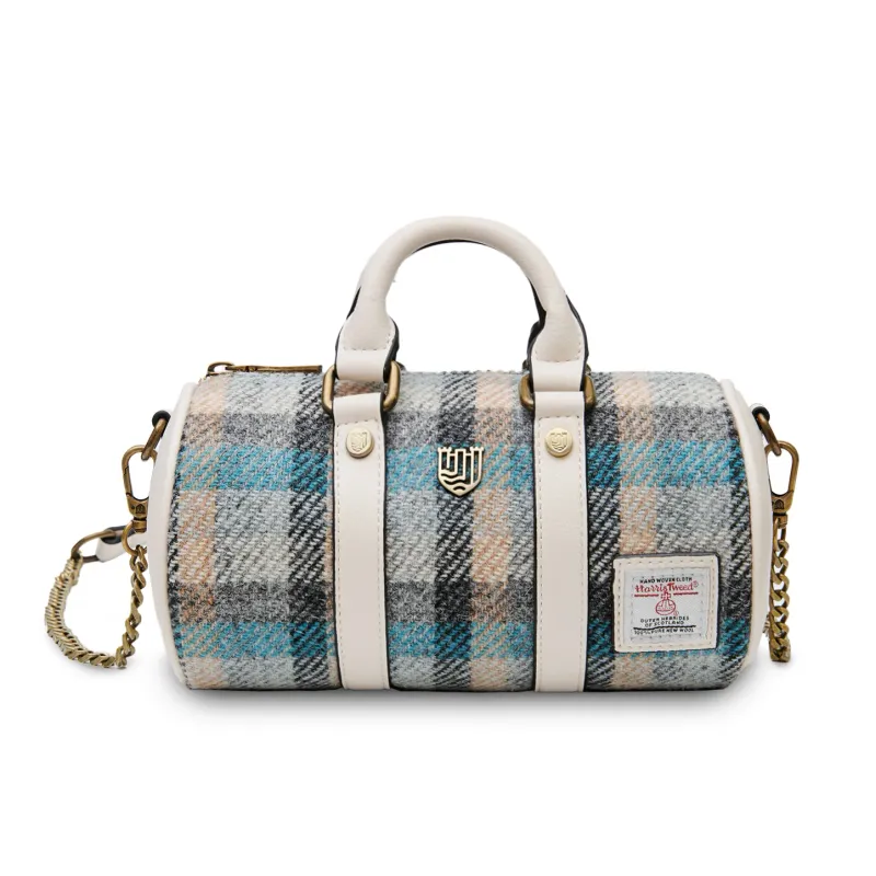 Harris Tweed® Mini Duffel Bag- Islander Tartan