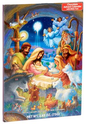 Baby in a Manger Chocolate Advent Calendar