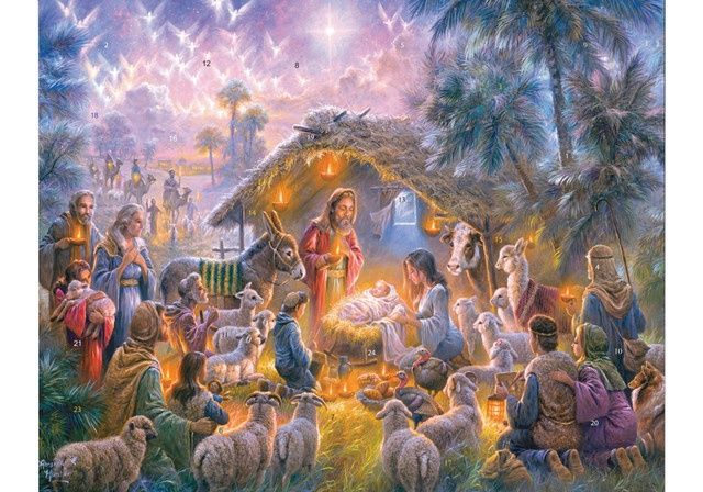 Large Traditional Advent Calendar- Light of the World