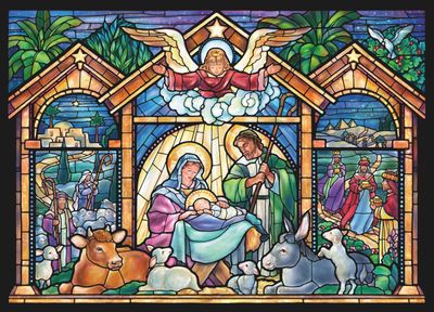 Boxed Christmas Cards- Stained Glass