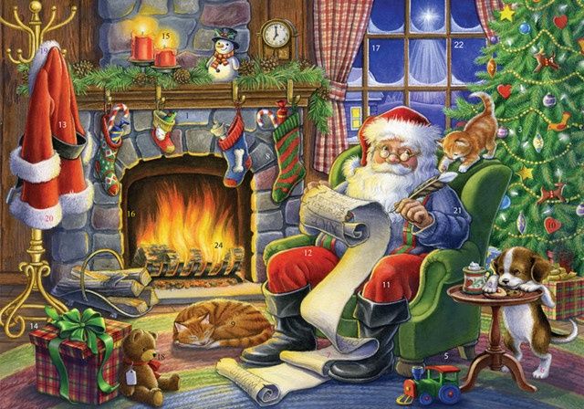 Medium Traditional Advent Calendar- Naughty or Nice