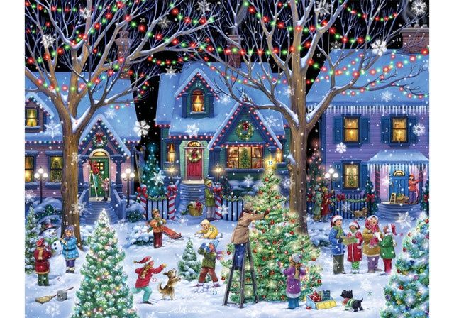 Large  Traditional Advent Calendar- Christmas Cheer