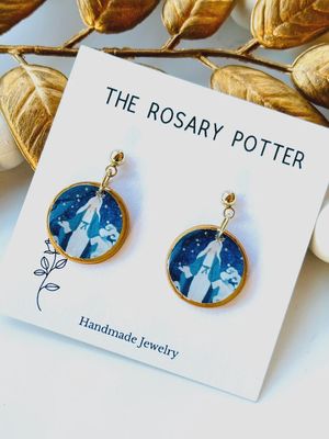 Stella Maris Medium Round Earrings