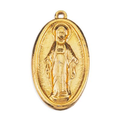 1&quot; Gold-Tone Miraculous Medal