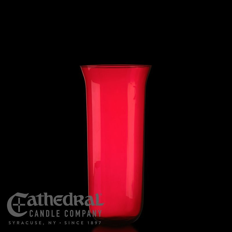 Sanctuary Light 8-Day Glass Globe- Ruby