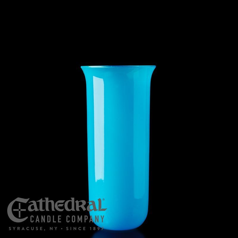 Sanctuary Light 8-Day Glass Globe- Marial Blue