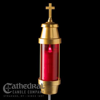 Outdoor Ruby Memorial Light Fixture- Center Stake