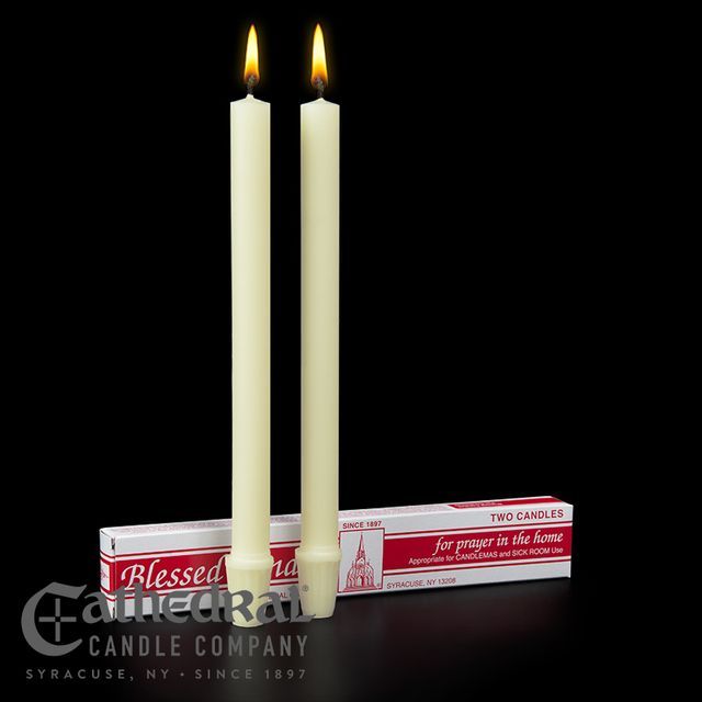 Candlemas Candles 100% BW 10-1/4&quot; SFE, 2 Candles