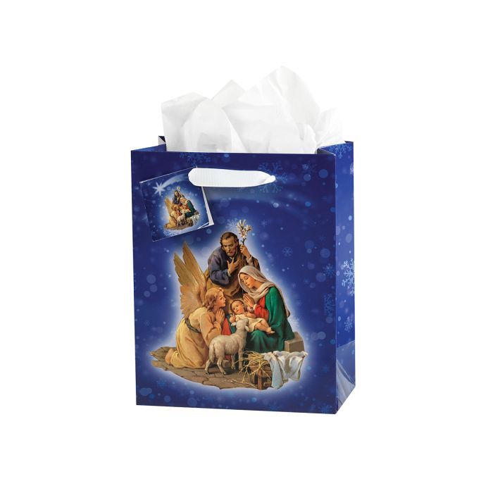 Nativity Medium Gift Bag with Tissue