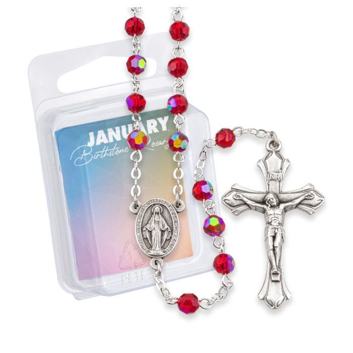 Birthstone January Rosary 6mm