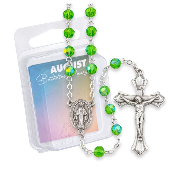 August Birthstone Rosary 6mm