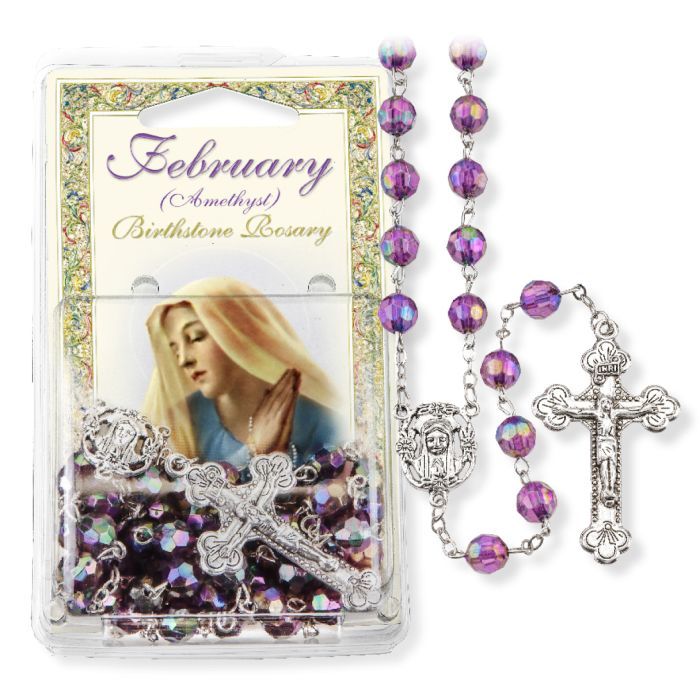 February Amethyst Rosary