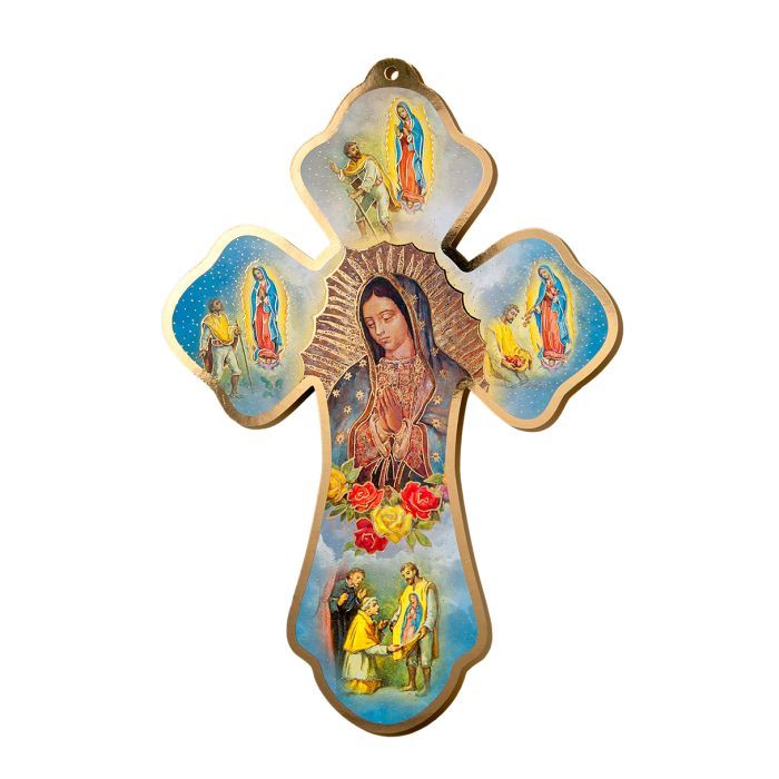 7&quot; Guadalupe Cross with Juan Diego