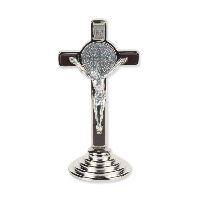 St. Benedict Standing Auto Crucifix