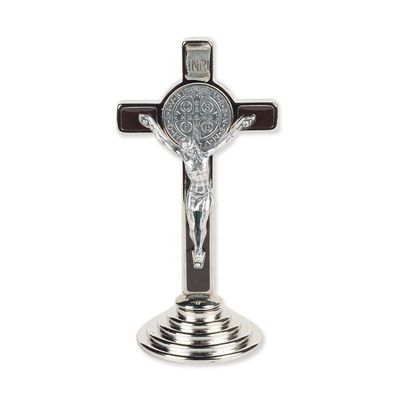 St. Benedict Standing Auto Crucifix