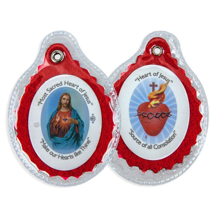 Scapular Sacred Heart Red