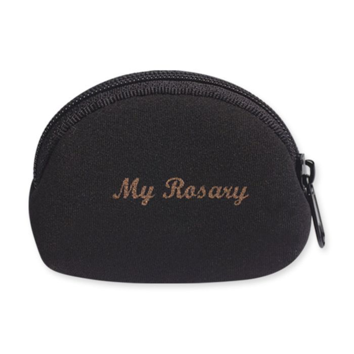 Black Neoprane Rosary Case