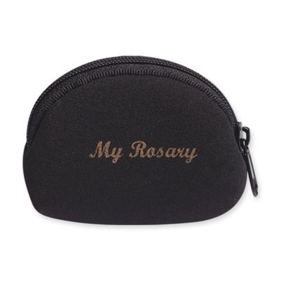 Black Neoprane Rosary Case