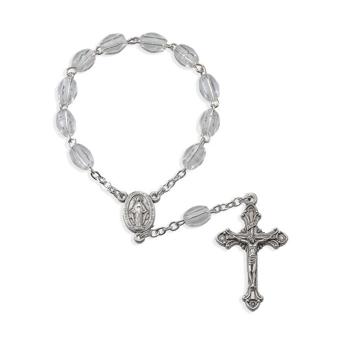 One Decade Crystal Rosary